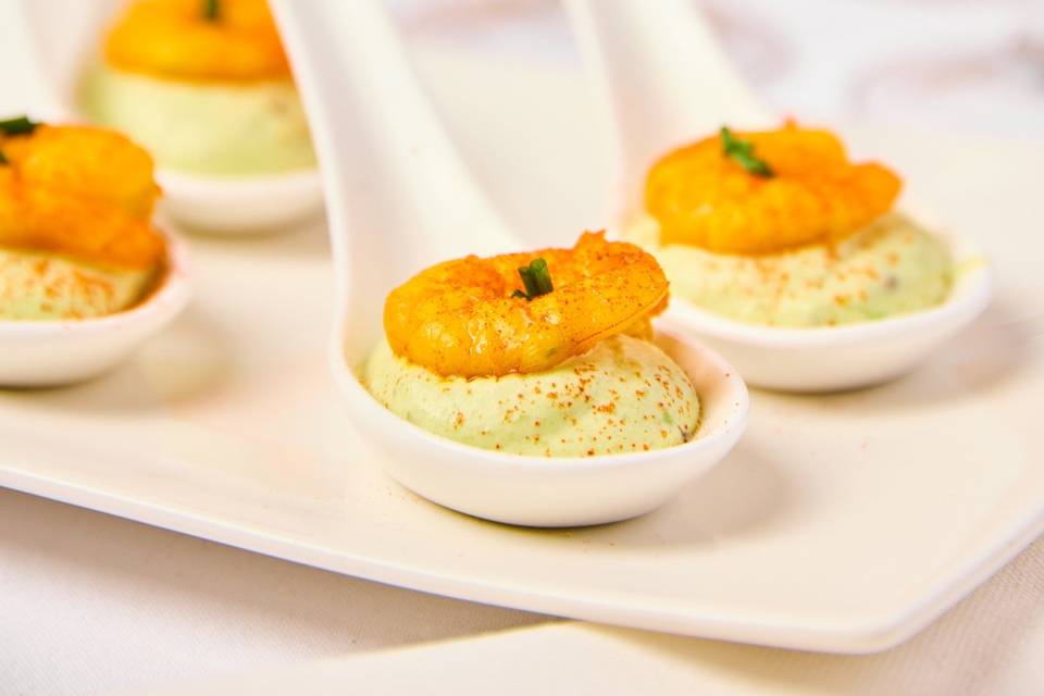 Mousse avocat crevette