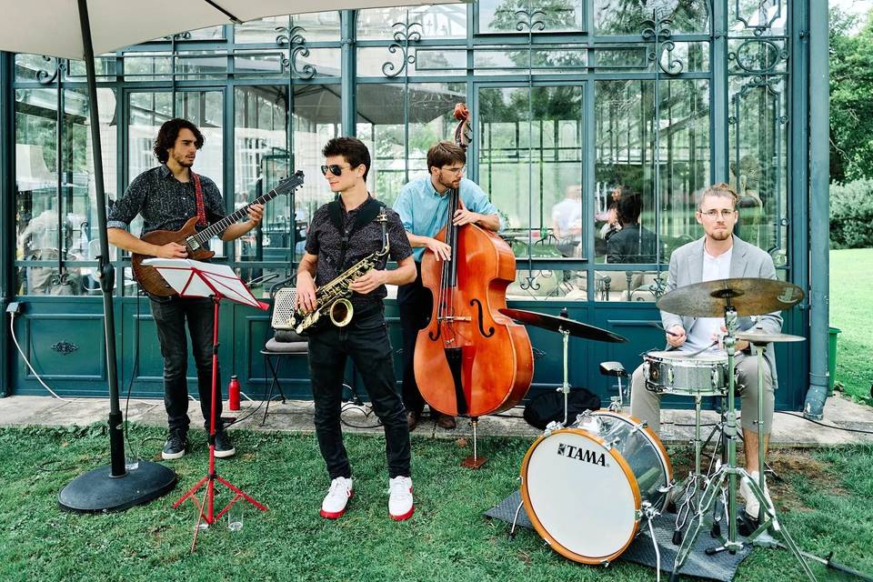 Musiciens jardin