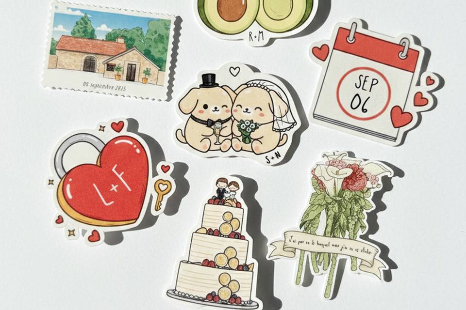 Lot de stickers