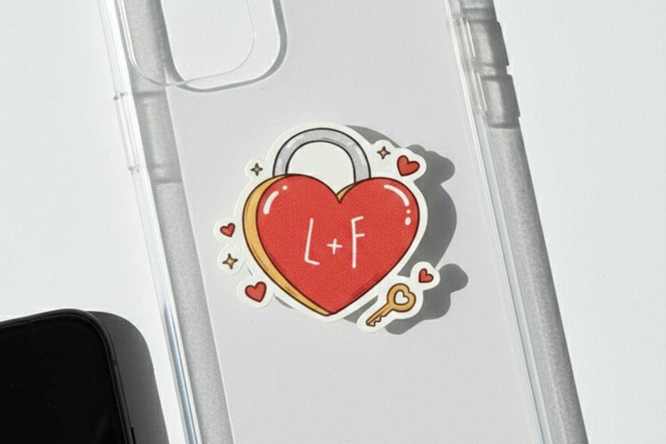 Sticker sur coque