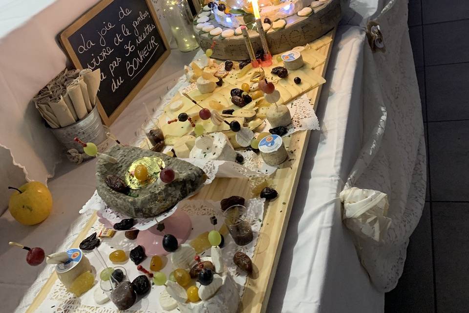 Buffet mariage fromage