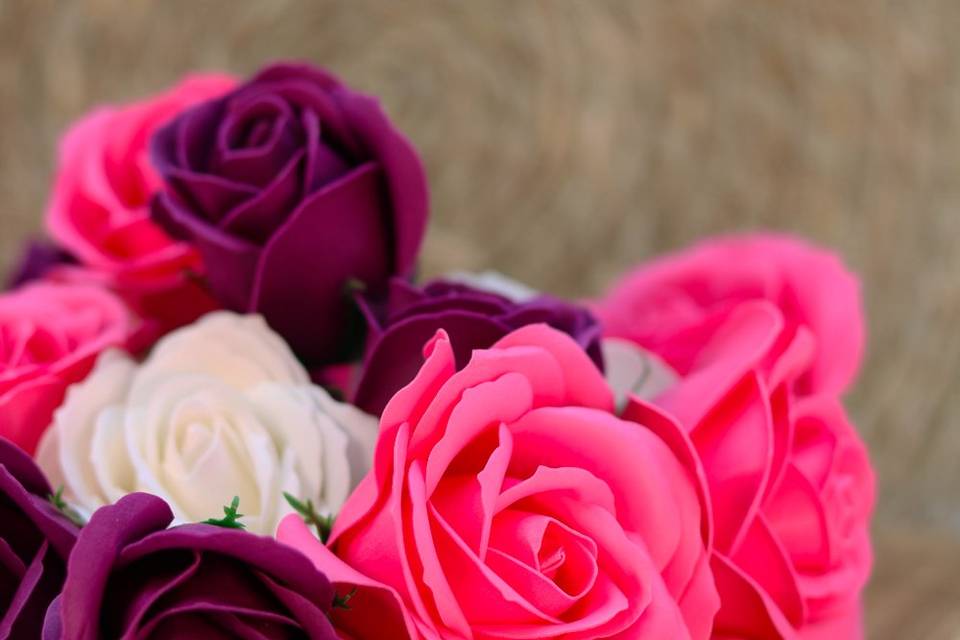 Fleur de savons rose