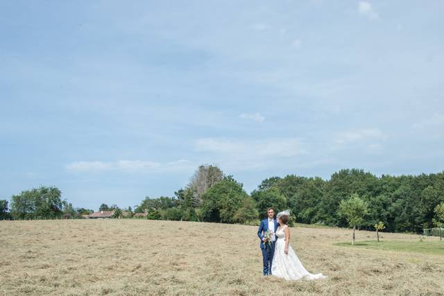 Photo couple champ nature