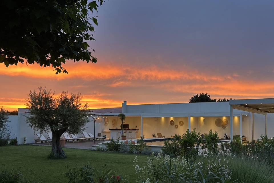 Coucher de soleil au Mazet