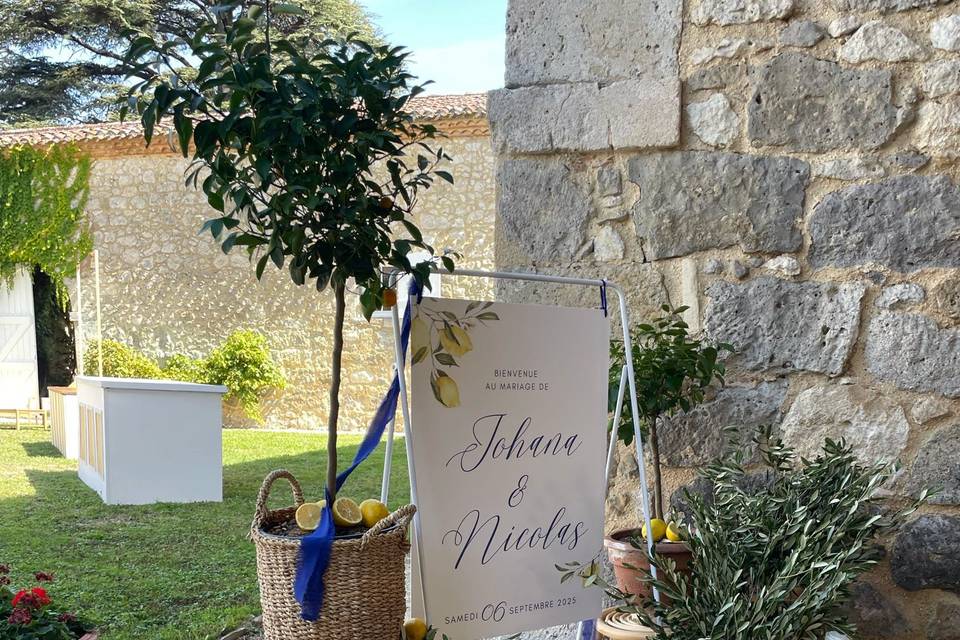 Panneau de bienvenue