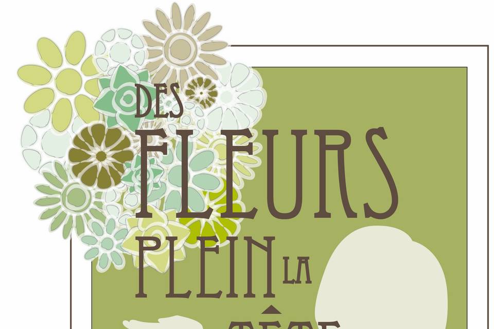 Logo Des Fleurs Plein La Tête