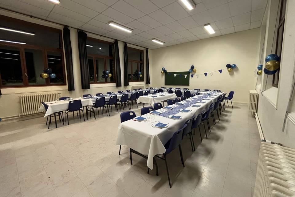 Anniversaire thème blanc bleu