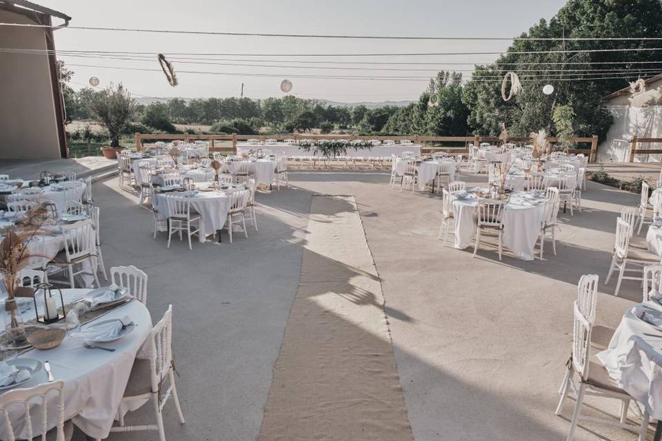 Vue sur la terrasse