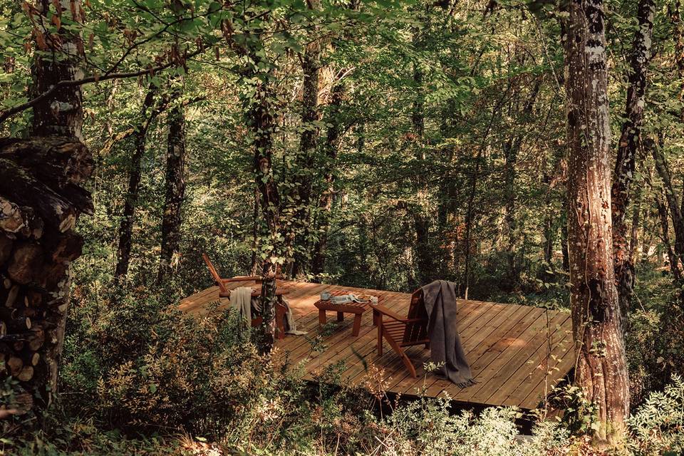 Terrasse en fôret
