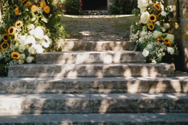 Scénographie fleurs mariage