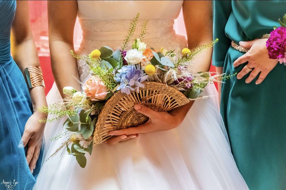 Bouquet mariée éventail