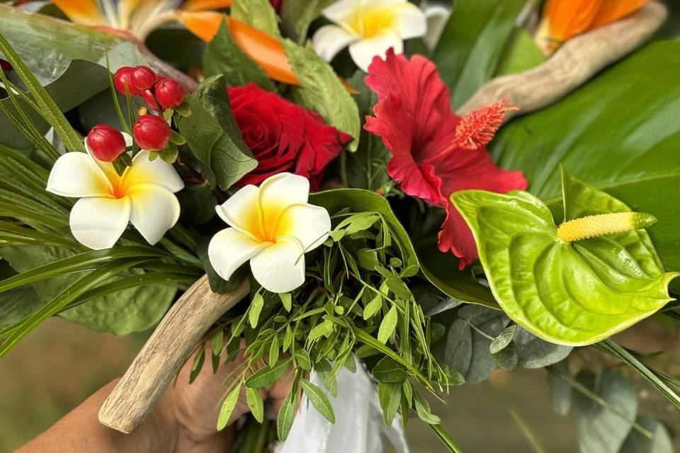 Bouquet mariée bois flotté