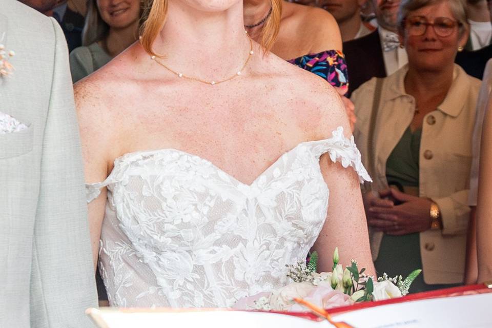 Une mariée rayonnante