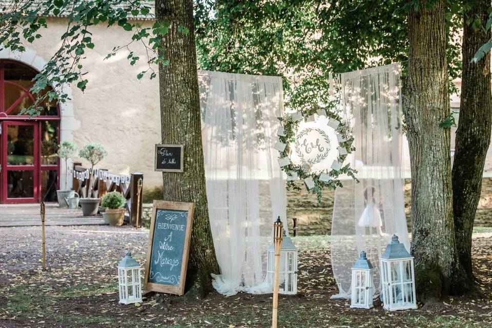 Mariage bucolique/chic