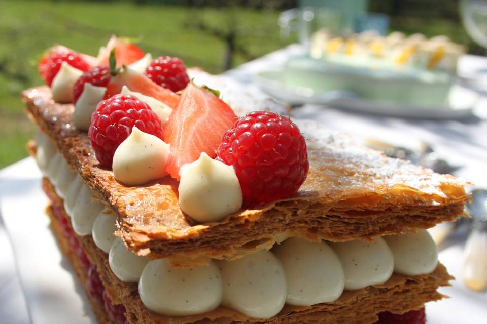 Millefeuille fruits rouges