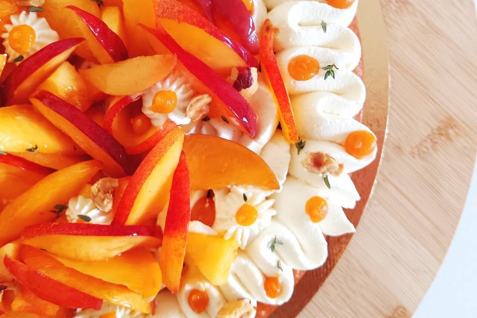 Tarte Nectarines-thym