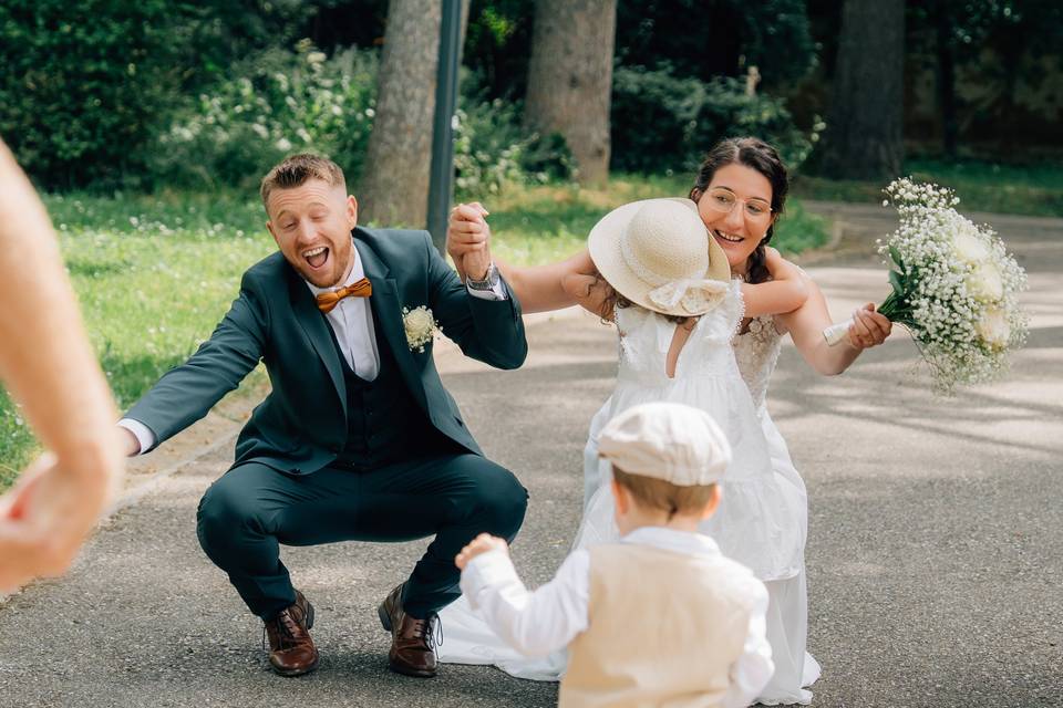 Photo de couple avec enfant