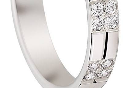 Or blanc diamants