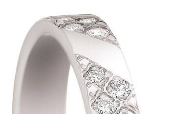 Or blanc diamants