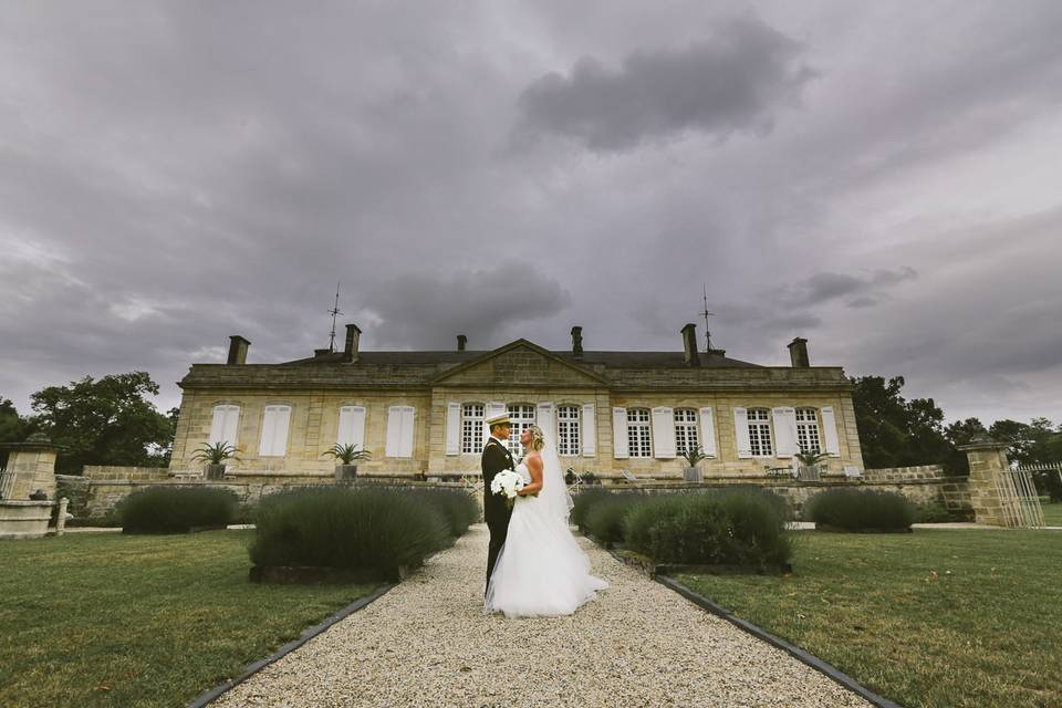 Le bouquet avec la mariée