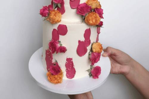 Color Wedding Cake