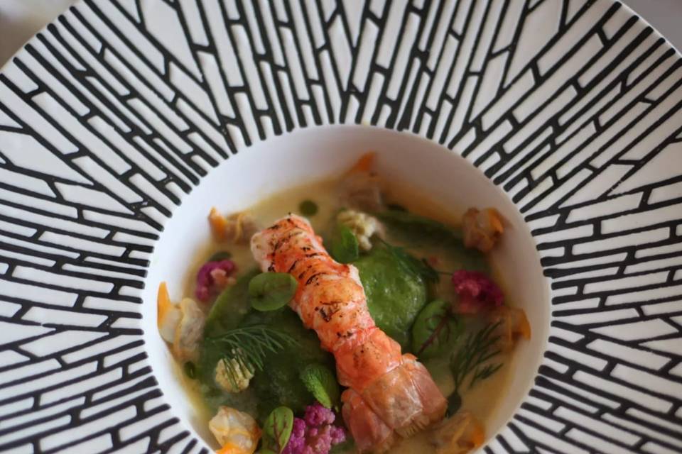 Langoustine et ravioles