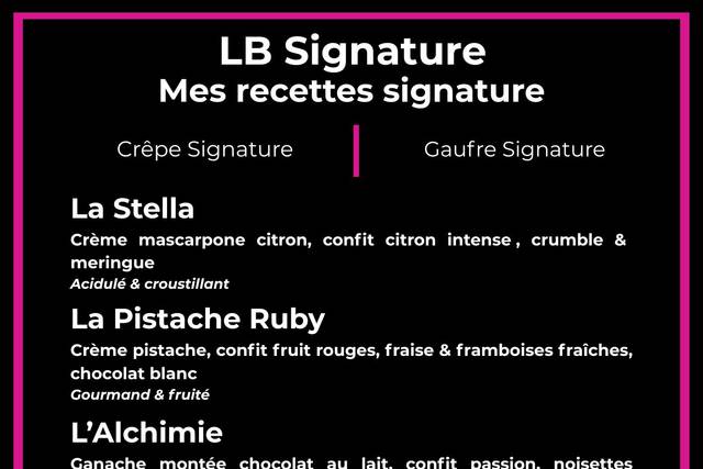 Nos créations signature