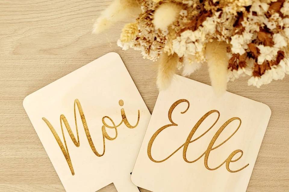 Pancarte jeux Lui/Elle