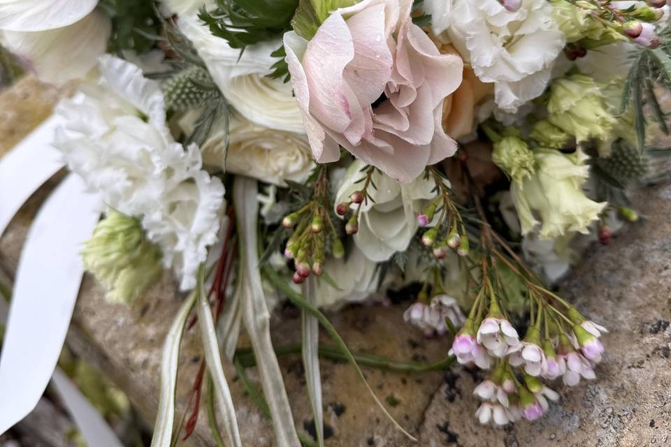 Close up winter bouquet