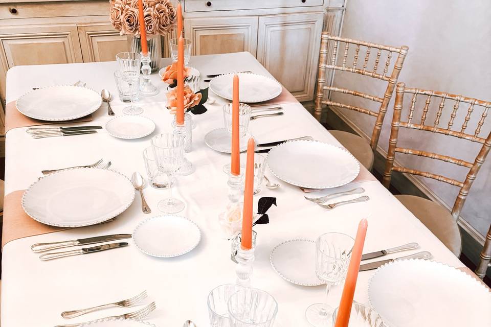 Mariage rose table