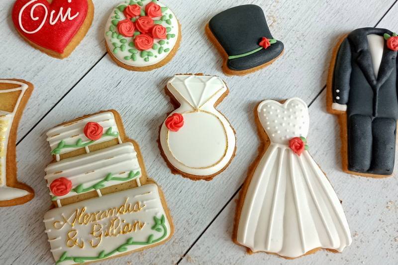 Coffret biscuits mariage