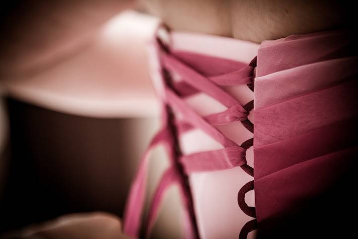 Laçage dos robe rose