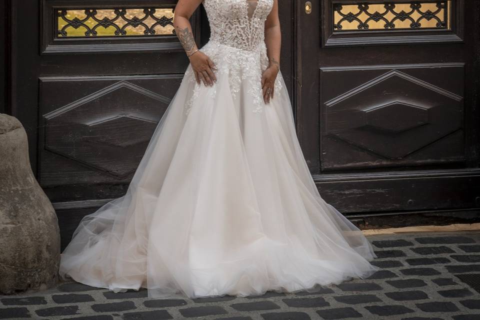 Robe de mariée nude