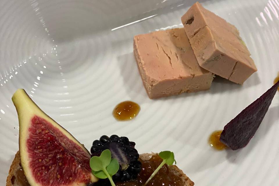 Foie gras, figue fraîche