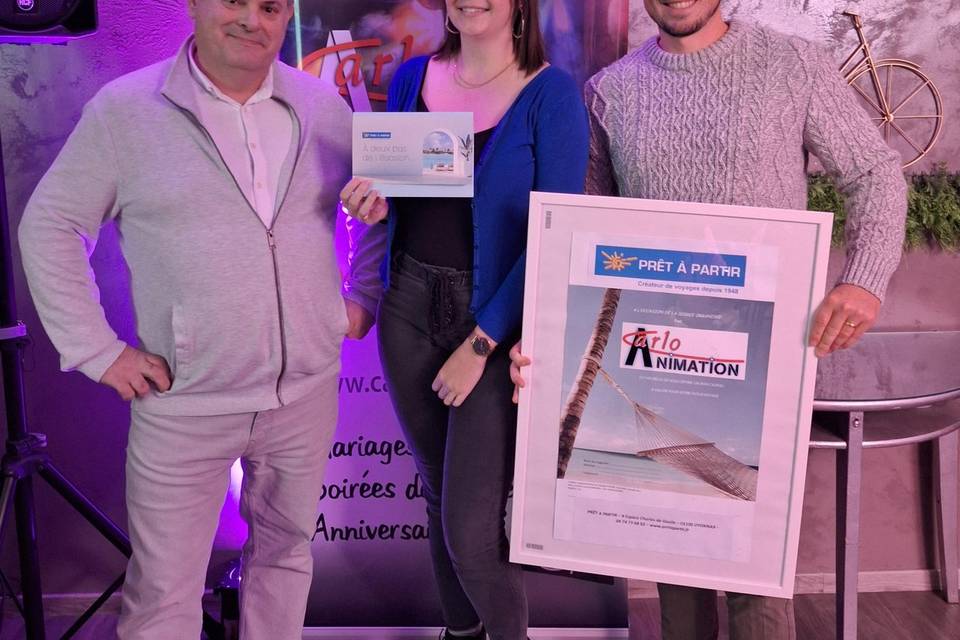 Gagnants Soirée Voyage 2025