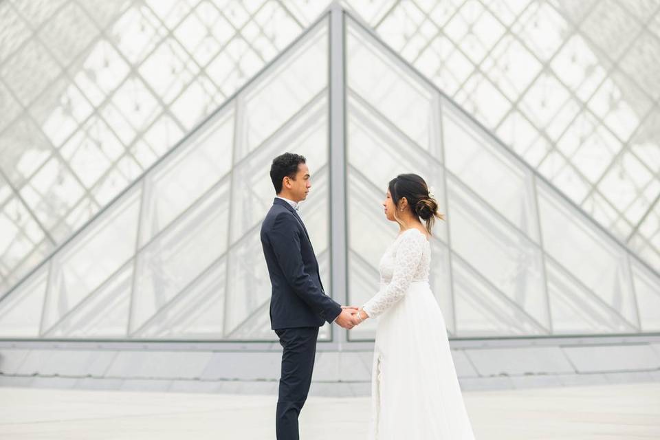 Portrait de mariage à Paris