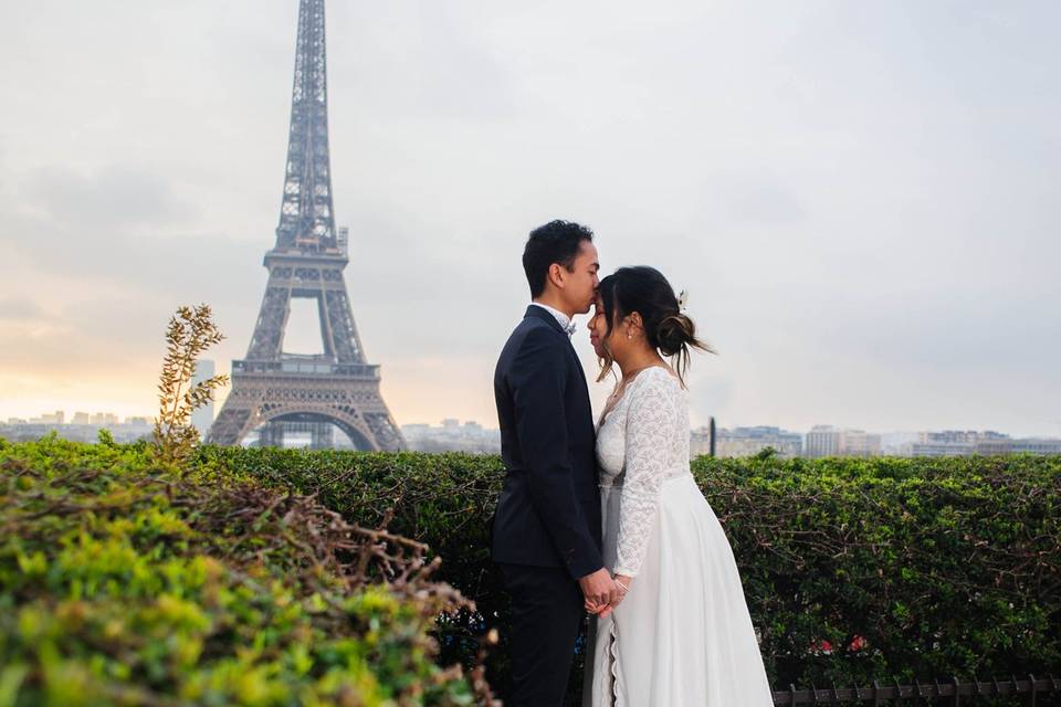 Portrait de mariage à Paris