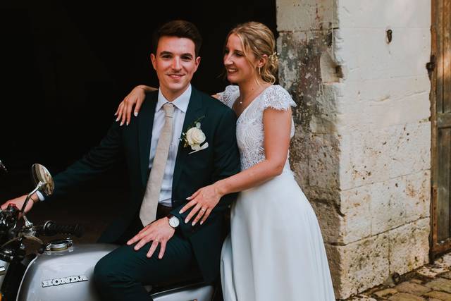 Mariage à moto