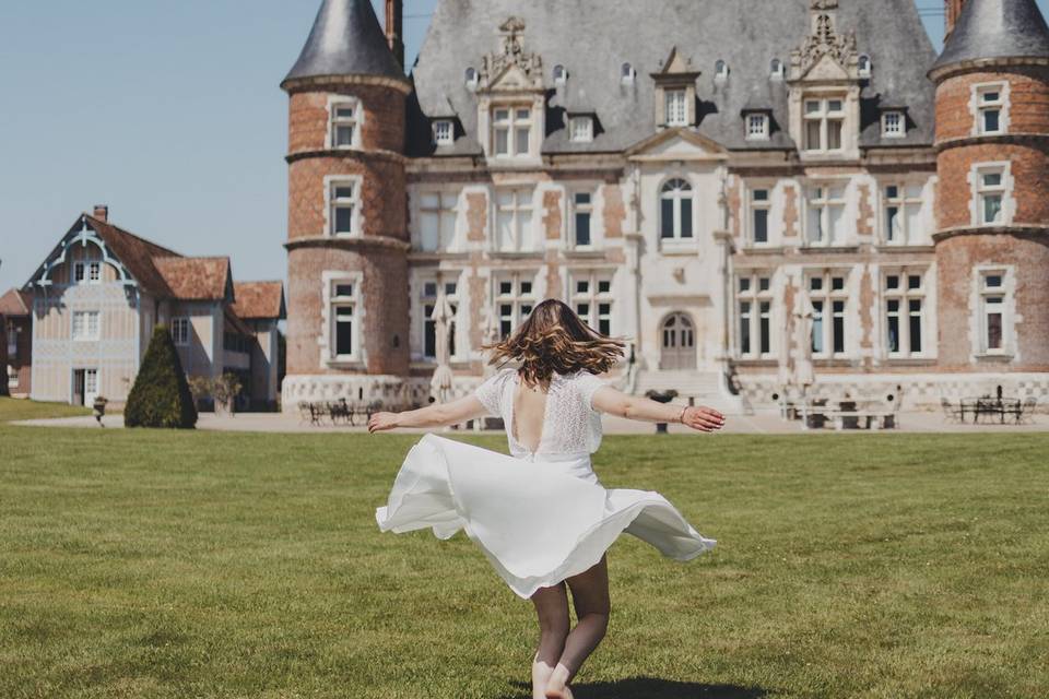Jupe à godets qui tourne