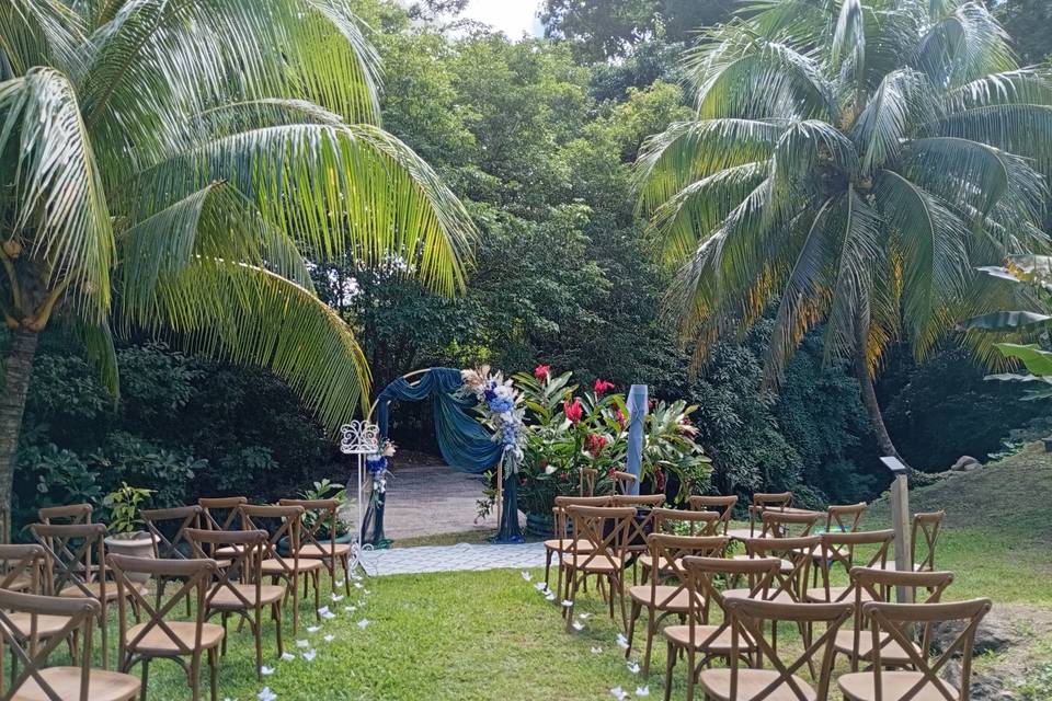 Dans le jardin familiale