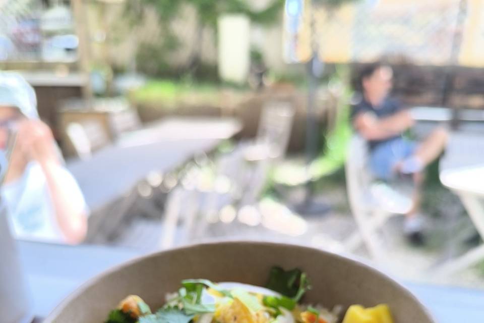 Curry crevettes à la mangue