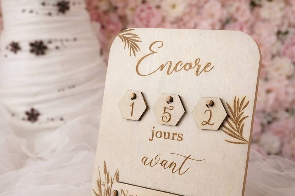 Compte a rebours mariage