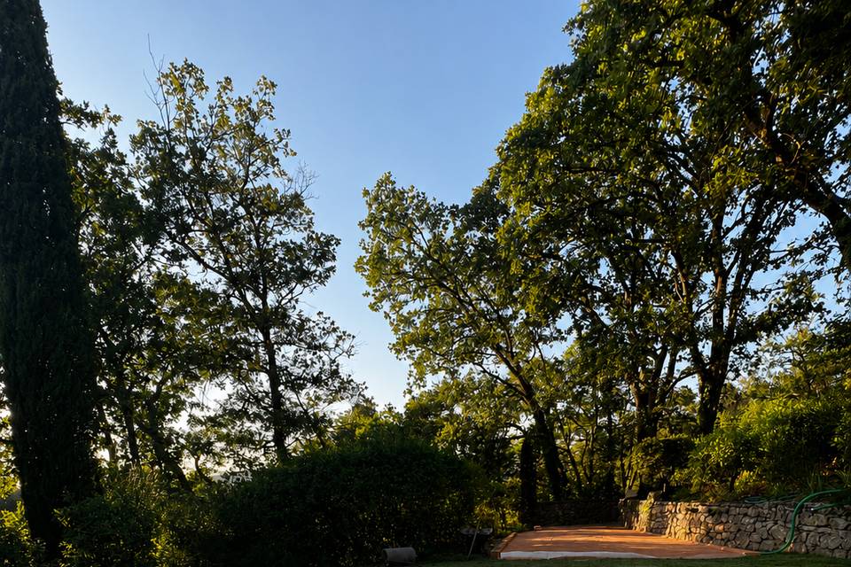 Fontaine et pétanque