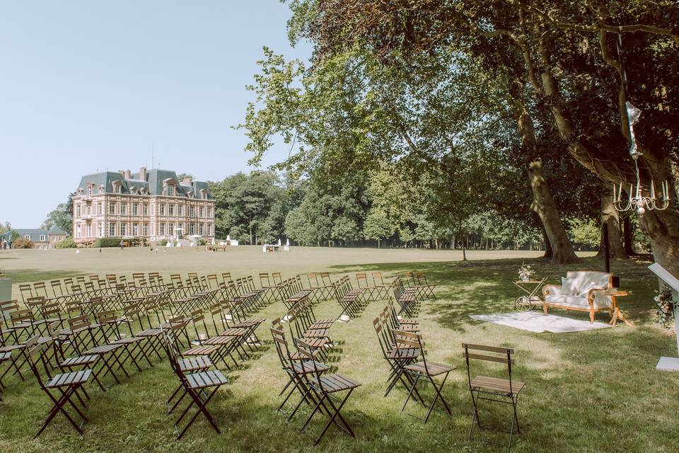 Cérémonie laïque dans le Parc