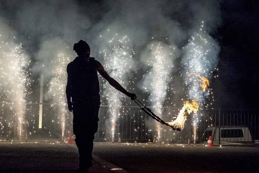 Scènes pyrotechniques