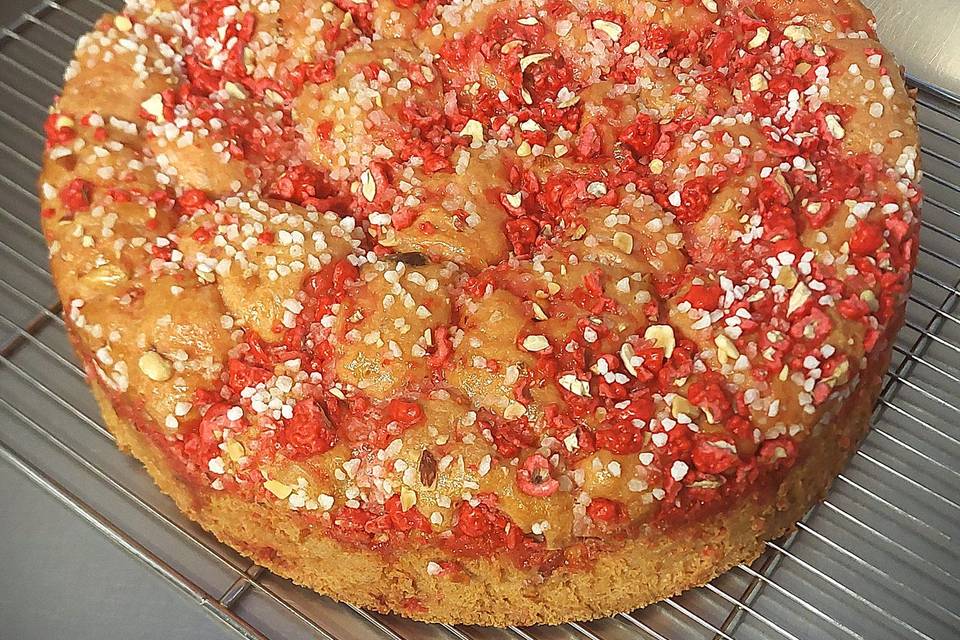 Brioche aux pralines roses