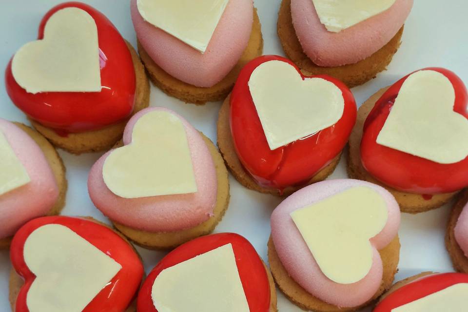 Entremet cœur individuel