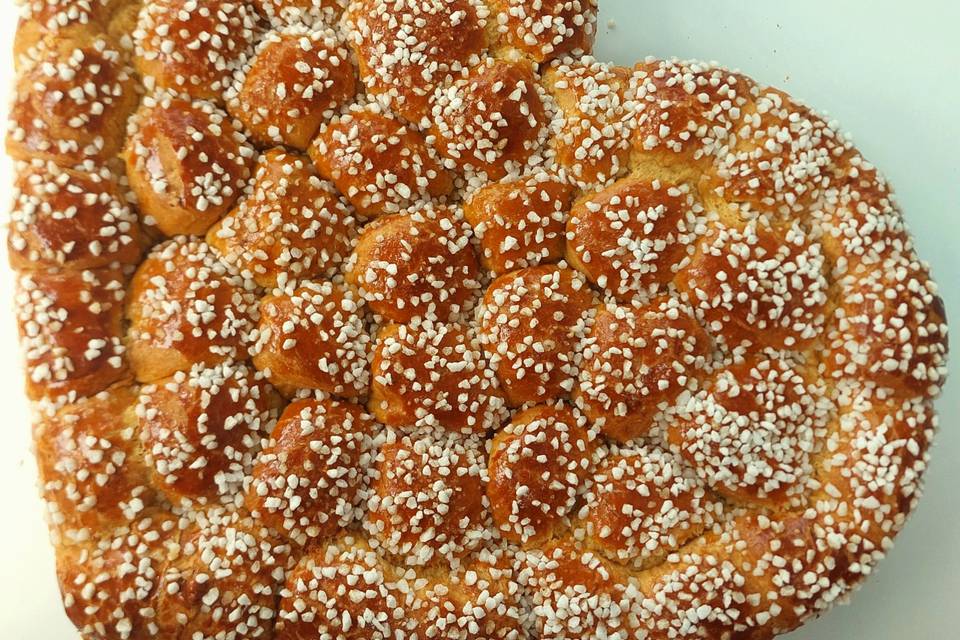 Brioche nature cœur