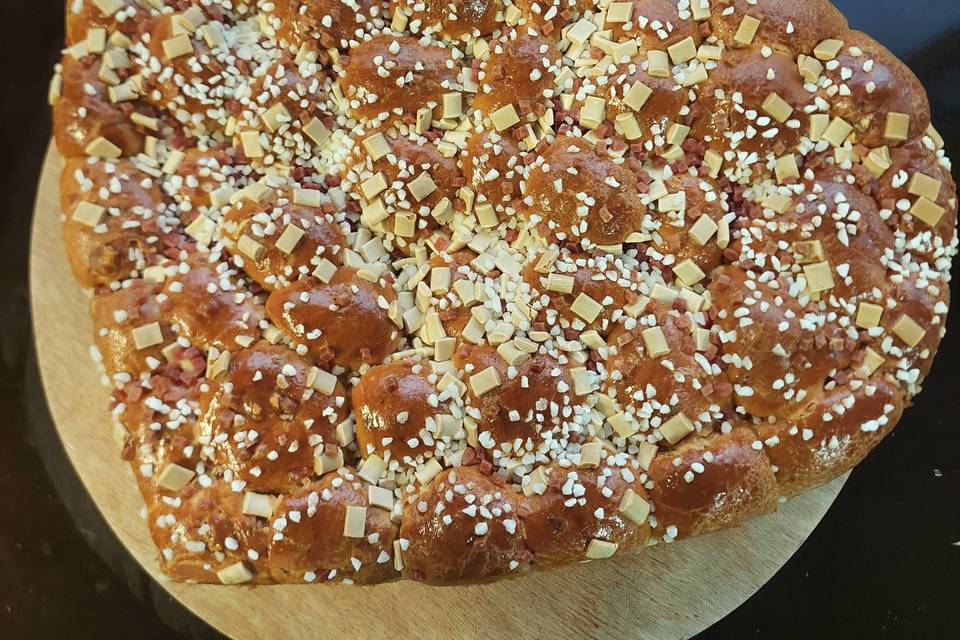 Brioche framboises et choco blanc