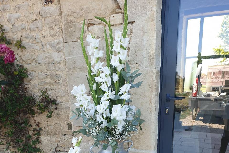 Décoration d'entrée champetre